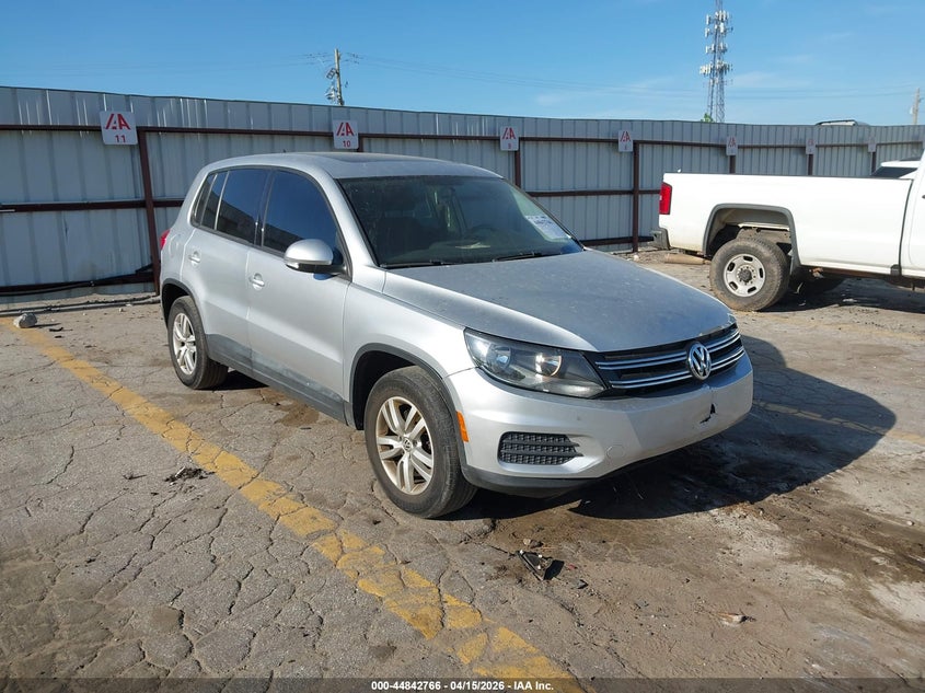2012 Volkswagen Tiguan VIN WVGBV7AXXCW566999 IAAI salvage auction — FRONT END, Wait Title, sold $175 on 2026-07-29 (photo 1)