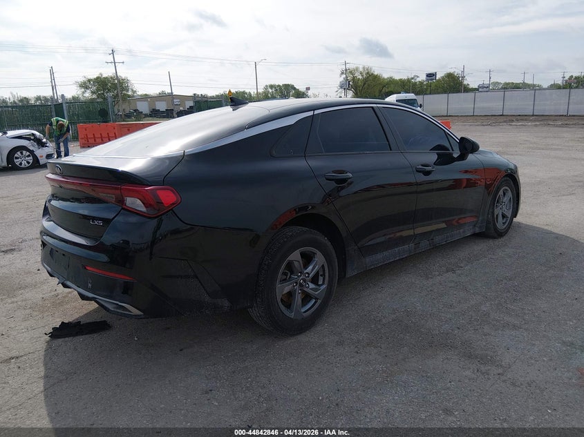 2021 Kia K5 VIN 5XXG14J22MG005742 IAAI salvage auction — LEFT FRONT, Salvage (Texas), sold $4,100 on 2026-07-24 (photo 4)