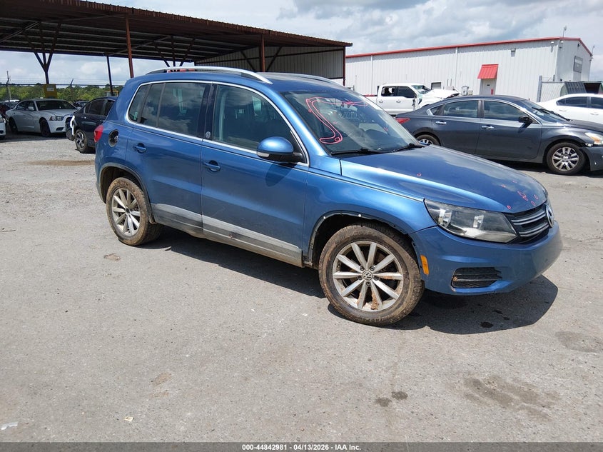 2017 Volkswagen Tiguan VIN WVGRV7AX7HW503509 IAAI salvage auction — FRONT END, Salvage (Mississippi), sold $775 on 2026-07-08 (photo 1)