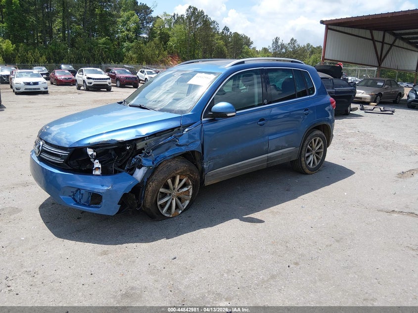 2017 Volkswagen Tiguan VIN WVGRV7AX7HW503509 IAAI salvage auction — FRONT END, Salvage (Mississippi), sold $775 on 2026-07-08 (photo 2)