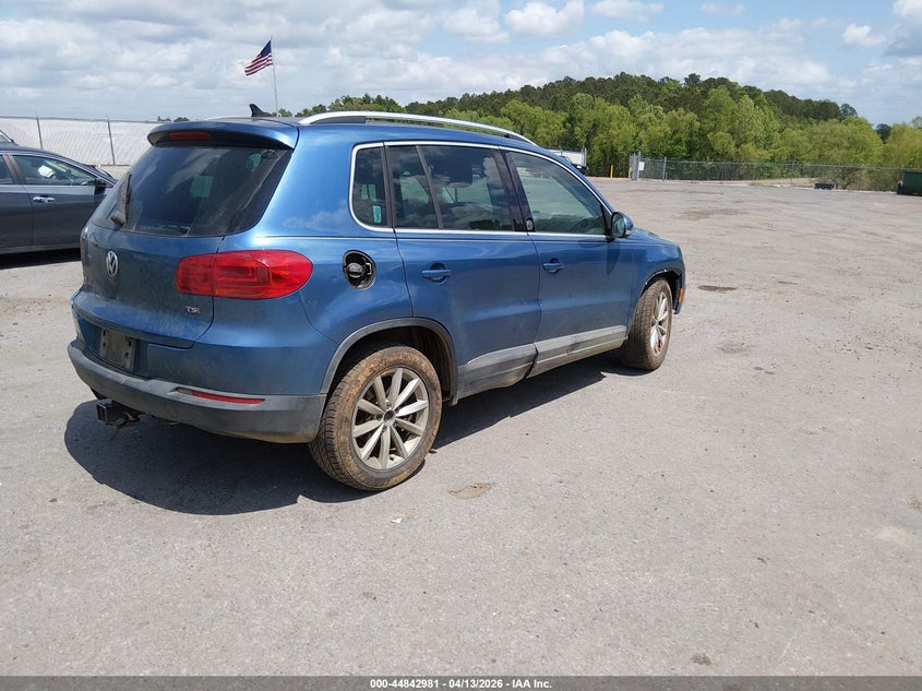 2017 Volkswagen Tiguan VIN WVGRV7AX7HW503509 IAAI salvage auction — FRONT END, Salvage (Mississippi), sold $775 on 2026-07-08 (photo 4)