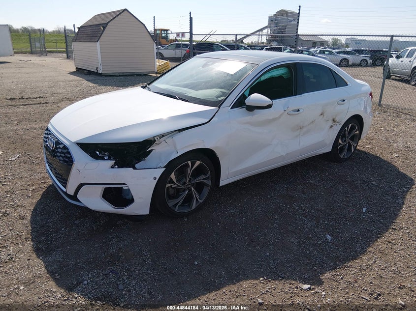 2022 Audi A3 VIN WAUAUDGYXNA030097 IAAI salvage auction — LEFT SIDE, Salvage Title, sold $7,100 on 2026-07-22 (photo 2)