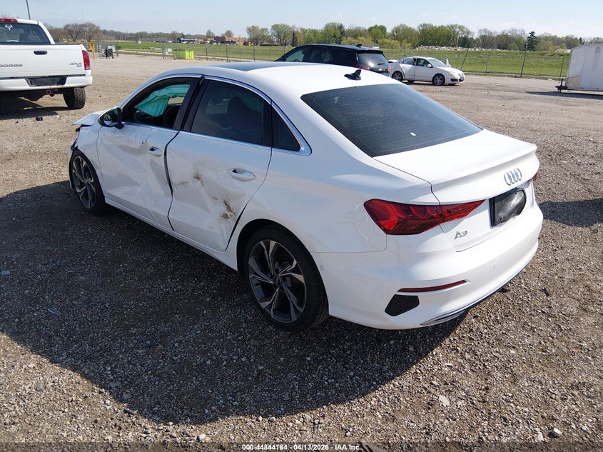 2022 Audi A3 VIN WAUAUDGYXNA030097 IAAI salvage auction — LEFT SIDE, Salvage Title, sold $7,100 on 2026-07-22 (photo 3)