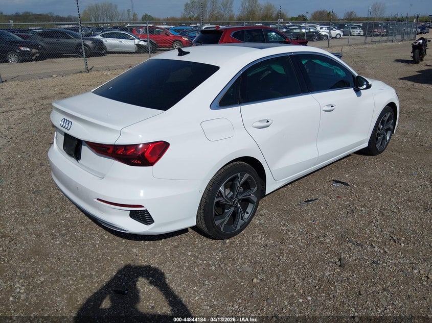 2022 Audi A3 VIN WAUAUDGYXNA030097 IAAI salvage auction — LEFT SIDE, Salvage Title, sold $7,100 on 2026-07-22 (photo 4)