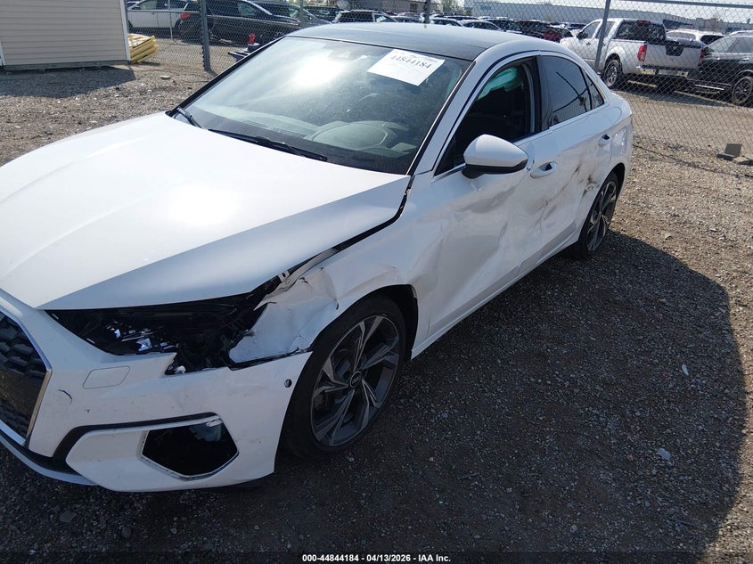 2022 Audi A3 VIN WAUAUDGYXNA030097 IAAI salvage auction — LEFT SIDE, Salvage Title, sold $7,100 on 2026-07-22 (photo 6)