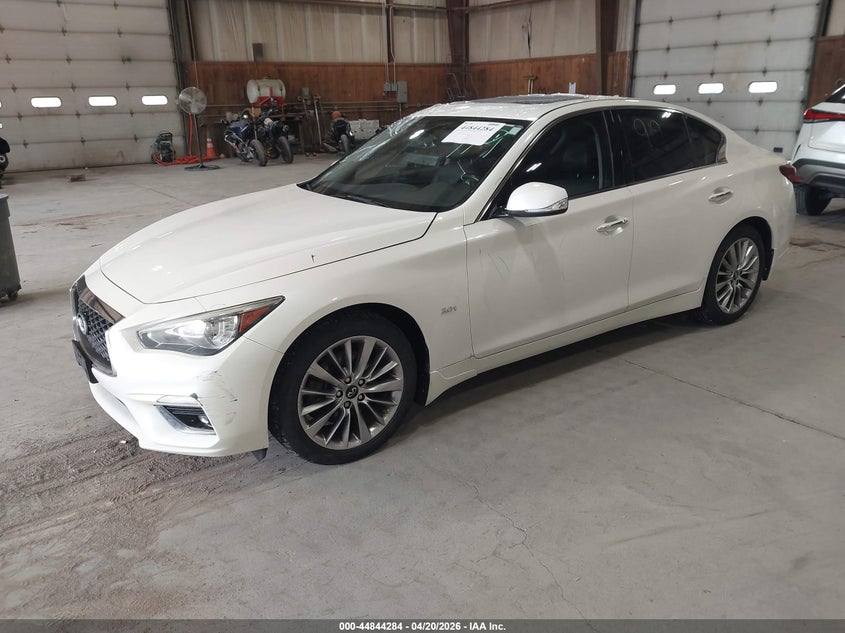 2019 Infiniti Q50 VIN JN1EV7AR5KM551939 IAAI salvage auction — ROOF, Salvage (Massachusetts), sold $25 on 2026-07-29 (photo 2)