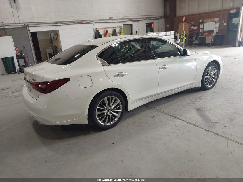 2019 Infiniti Q50 VIN JN1EV7AR5KM551939 IAAI salvage auction — ROOF, Salvage (Massachusetts), sold $25 on 2026-07-29 (photo 4)