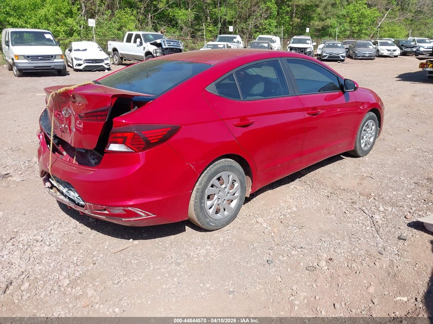 2019 Hyundai Elantra VIN KMHD74LF3KU777462 IAAI salvage auction — REAR END, Salvage Title, sold $1,950 on 2026-07-08 (photo 4)