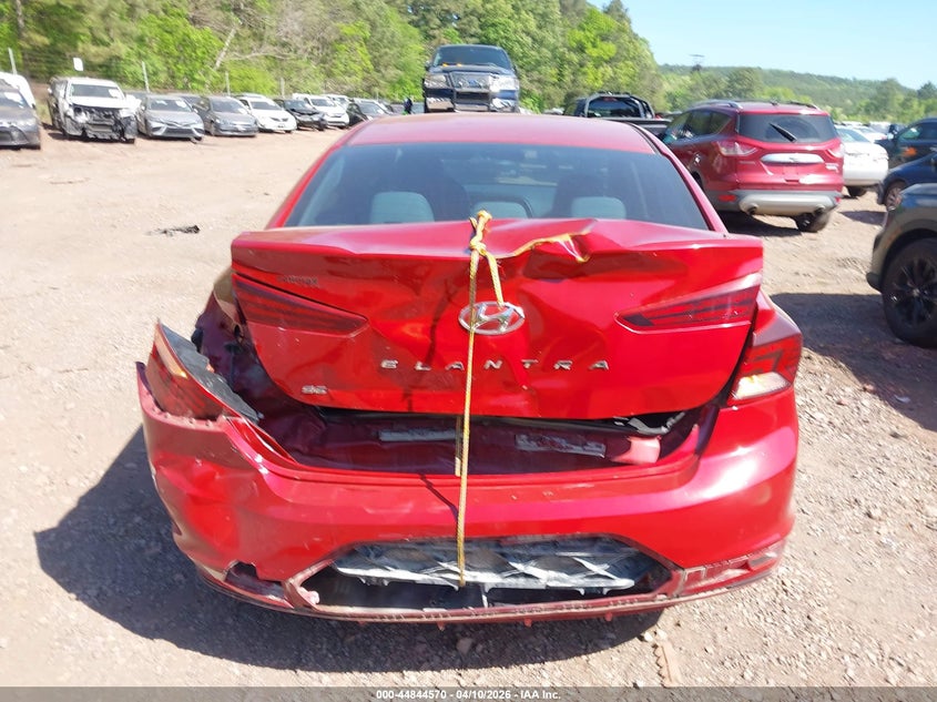 2019 Hyundai Elantra VIN KMHD74LF3KU777462 IAAI salvage auction — REAR END, Salvage Title, sold $1,950 on 2026-07-08 (photo 6)