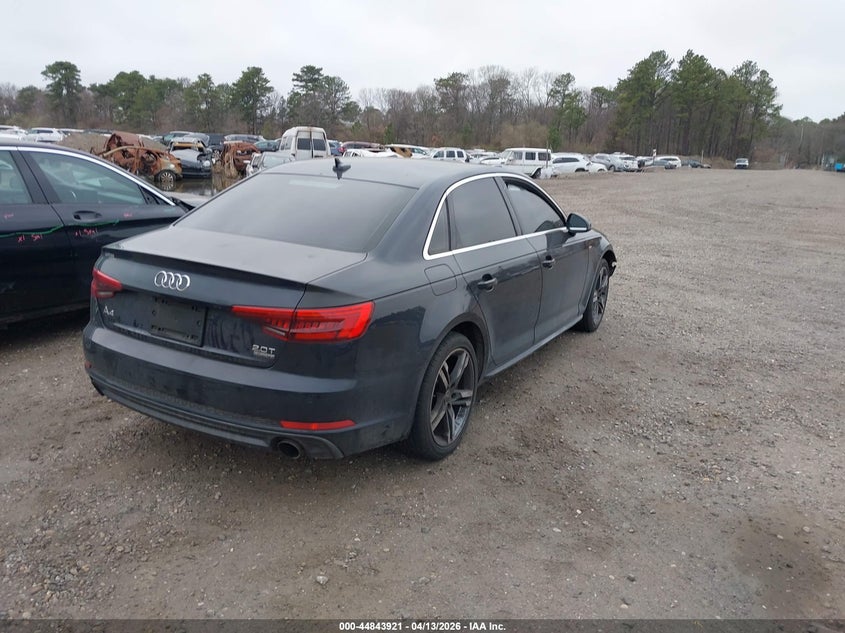 2017 Audi A4 VIN WAUENAF40HN027668 IAAI salvage auction — FRONT END, Salvage Title, sold $1,875 on 2026-07-14 (photo 4)