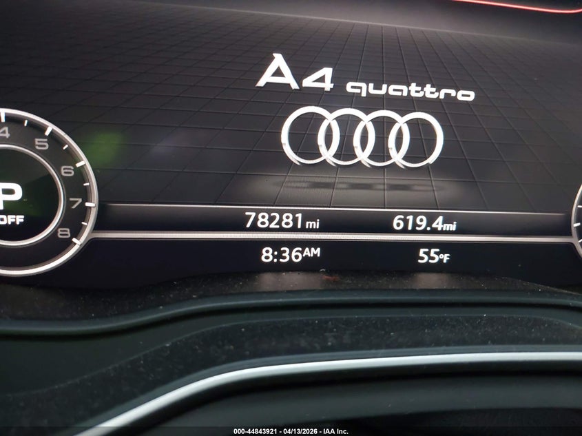 2017 Audi A4 VIN WAUENAF40HN027668 IAAI salvage auction — FRONT END, Salvage Title, sold $1,875 on 2026-07-14 (photo 7)