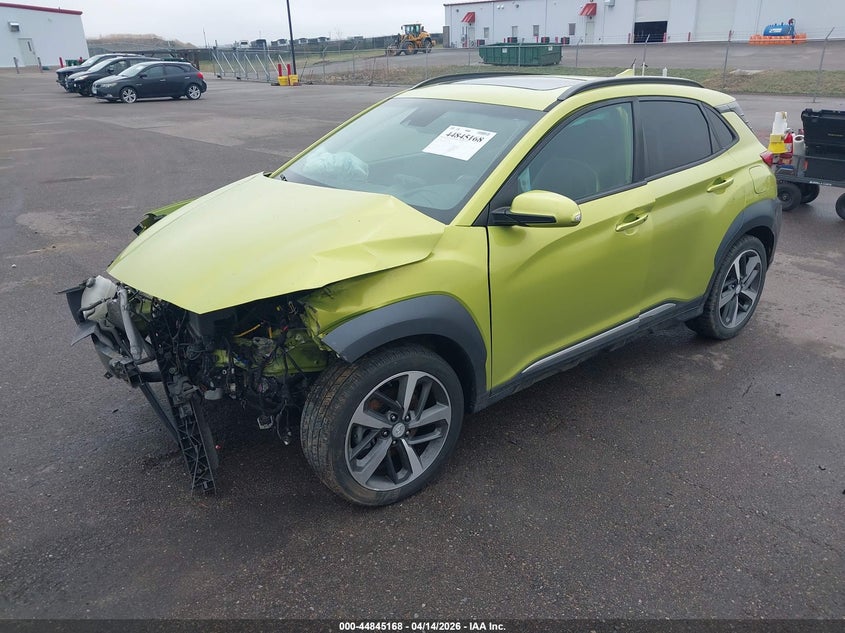 2019 Hyundai Kona VIN KM8K53A55KU267390 IAAI salvage auction — FRONT & REAR, Salvage (Minnesota), sold $675 on 2026-07-13 (photo 2)