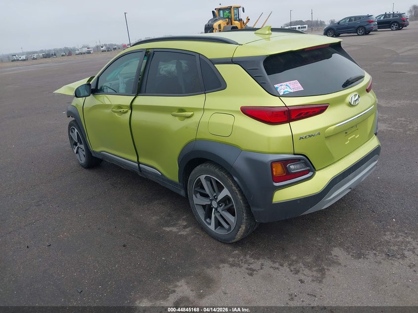 2019 Hyundai Kona VIN KM8K53A55KU267390 IAAI salvage auction — FRONT & REAR, Salvage (Minnesota), sold $675 on 2026-07-13 (photo 3)