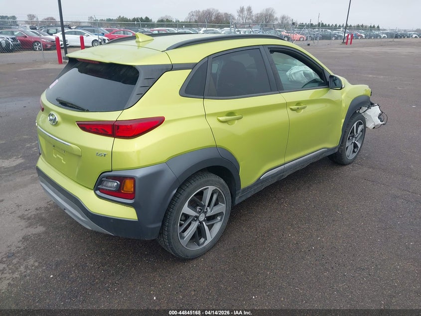 2019 Hyundai Kona VIN KM8K53A55KU267390 IAAI salvage auction — FRONT & REAR, Salvage (Minnesota), sold $675 on 2026-07-13 (photo 4)