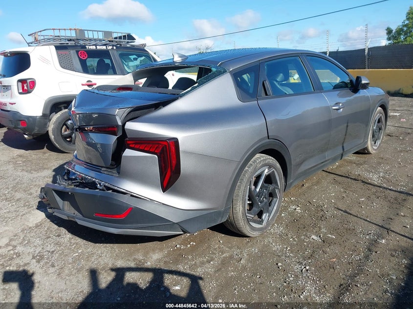 2025 Kia K4 VIN 3KPFU4DE7SE087062 IAAI salvage auction — REAR END, Salvage Title, sold $2,550 on 2026-07-09 (photo 4)