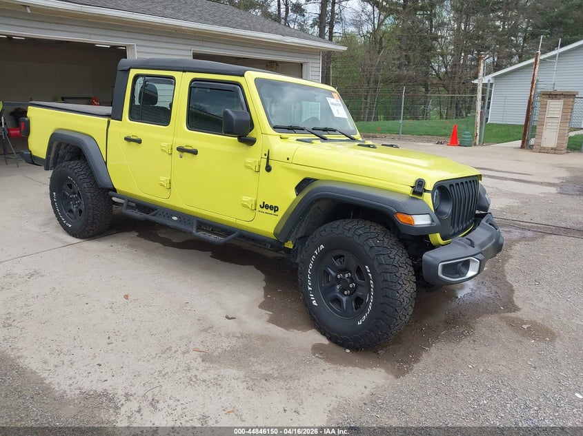 2023 Jeep Gladiator VIN 1C6HJTAG0PL537884 IAAI salvage auction — FRONT END, Salvage Title, sold $14,150 on 2026-07-27 (photo 1)
