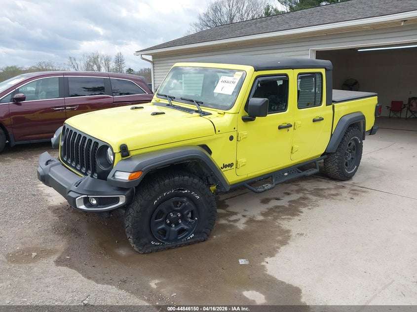 2023 Jeep Gladiator VIN 1C6HJTAG0PL537884 IAAI salvage auction — FRONT END, Salvage Title, sold $14,150 on 2026-07-27 (photo 2)