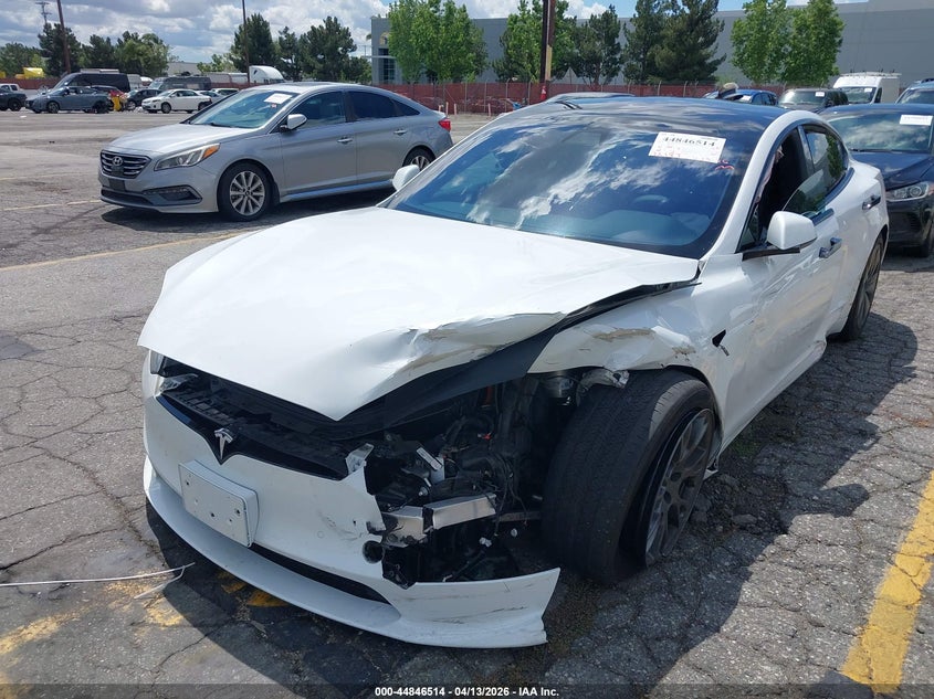 2022 Tesla Model s VIN 5YJSA1E58NF478790 IAAI salvage auction — FRONT END, Salvage Title, sold $1,850 on 2026-07-21 (photo 6)