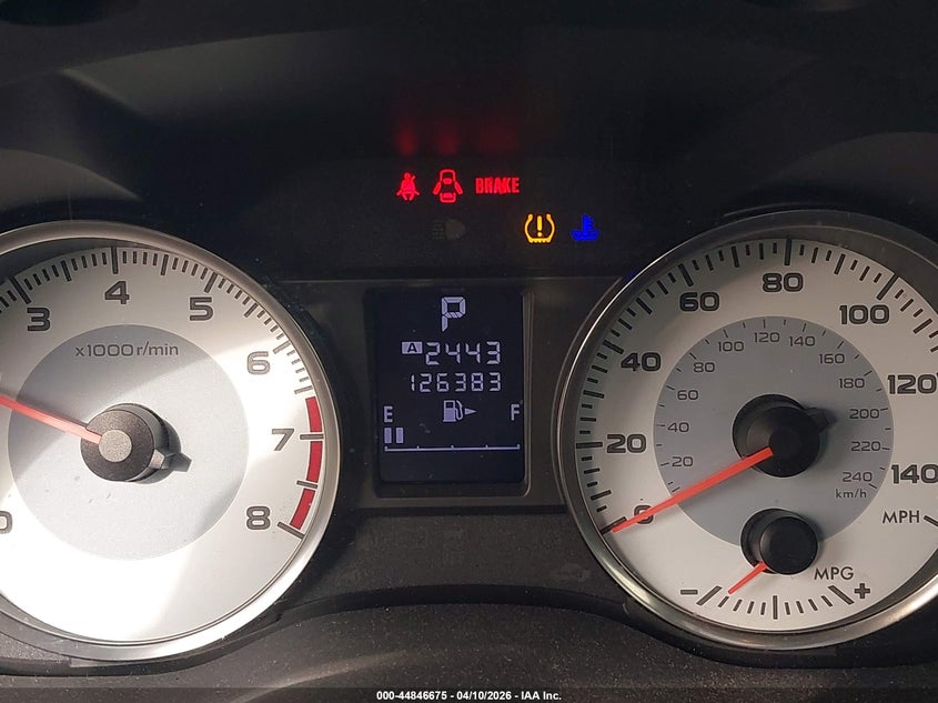 2012 Subaru Impreza VIN JF1GPAS69CH233775 IAAI salvage auction — NORMAL WEAR, Salvage Title, sold $425 on 2026-07-21 (photo 7)