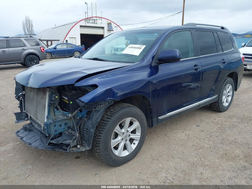 2013 Toyota Highlander VIN 5TDBK3EH2DS199753 IAAI salvage auction — FRONT END, Salvage (Montana), sold $1,600 on 2026-07-15 (photo 2)