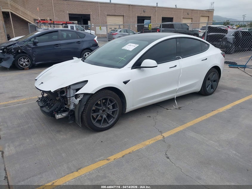 2021 Tesla Model 3 VIN 5YJ3E1EA7MF013647 IAAI salvage auction — FRONT END, Wait Title, sold $6,500 on 2026-07-19 (photo 2)