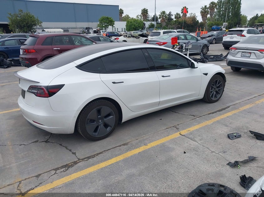 2021 Tesla Model 3 VIN 5YJ3E1EA7MF013647 IAAI salvage auction — FRONT END, Wait Title, sold $6,500 on 2026-07-19 (photo 4)