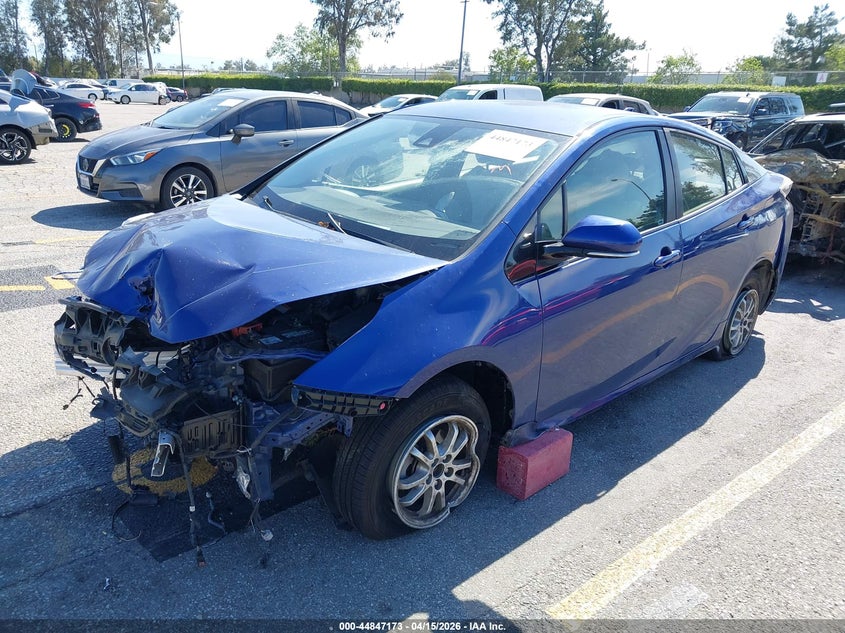 2017 Toyota Prius VIN JTDKBRFU1H3047601 IAAI salvage auction — FRONT & REAR, Non-Repairable (California), sold $1,800 on 2026-07-28 (photo 2)