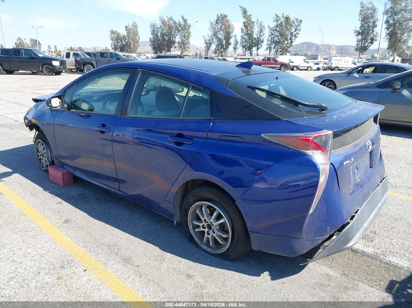 2017 Toyota Prius VIN JTDKBRFU1H3047601 IAAI salvage auction — FRONT & REAR, Non-Repairable (California), sold $1,800 on 2026-07-28 (photo 3)