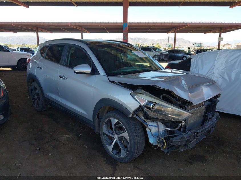 2016 Hyundai Tucson VIN KM8J3CA27GU155995 IAAI salvage auction — FRONT END, Salvage (Arizona), sold $1,750 on 2026-07-28 (photo 1)