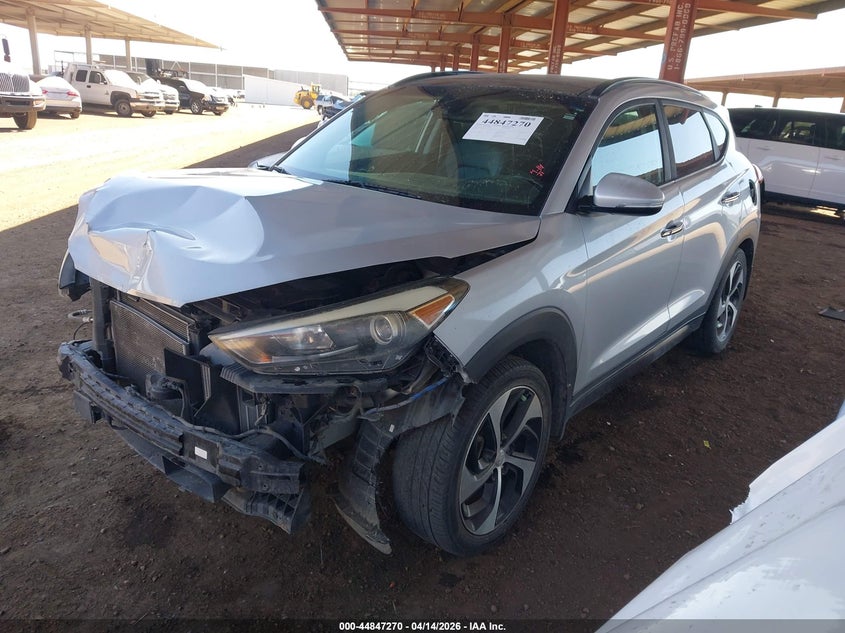 2016 Hyundai Tucson VIN KM8J3CA27GU155995 IAAI salvage auction — FRONT END, Salvage (Arizona), sold $1,750 on 2026-07-28 (photo 2)