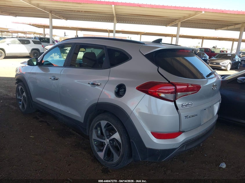 2016 Hyundai Tucson VIN KM8J3CA27GU155995 IAAI salvage auction — FRONT END, Salvage (Arizona), sold $1,750 on 2026-07-28 (photo 3)