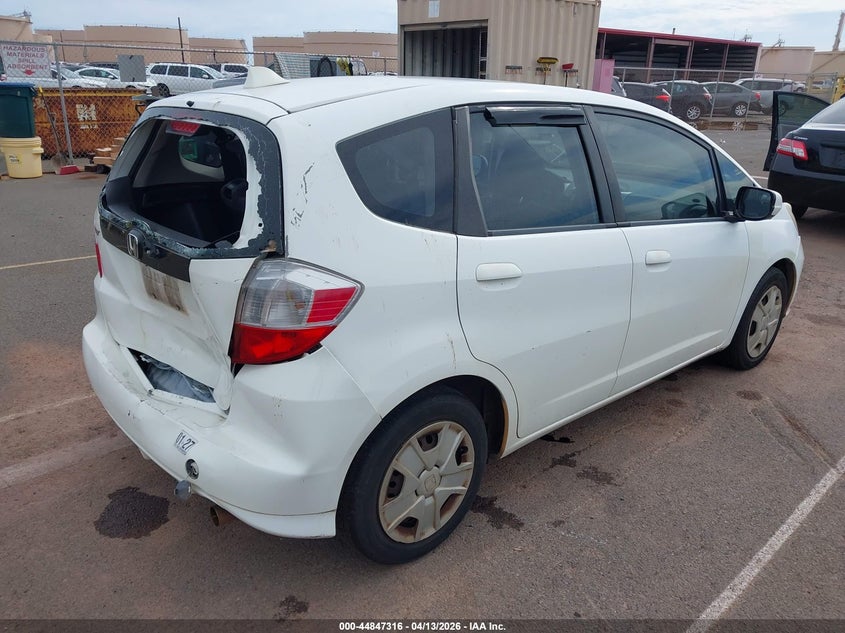 2013 Honda Fit VIN JHMGE8H38DC042268 IAAI salvage auction — REAR END, Wait Title, sold $100 on 2026-07-14 (photo 4)