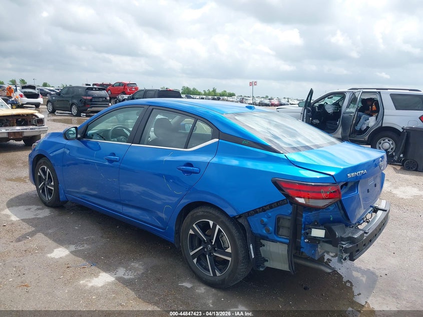 2025 Nissan Sentra VIN 3N1AB8CV6SY242128 IAAI salvage auction — RIGHT REAR, Original (Texas), sold $7,950 on 2026-07-29 (photo 3)
