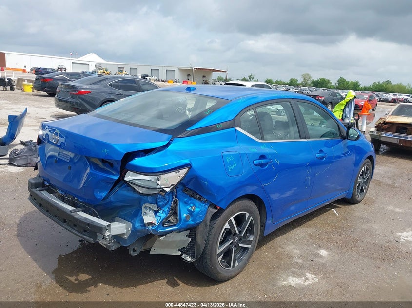 2025 Nissan Sentra VIN 3N1AB8CV6SY242128 IAAI salvage auction — RIGHT REAR, Original (Texas), sold $7,950 on 2026-07-29 (photo 4)