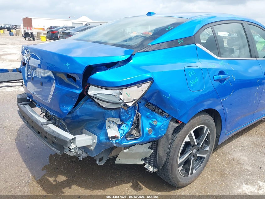 2025 Nissan Sentra VIN 3N1AB8CV6SY242128 IAAI salvage auction — RIGHT REAR, Original (Texas), sold $7,950 on 2026-07-29 (photo 6)