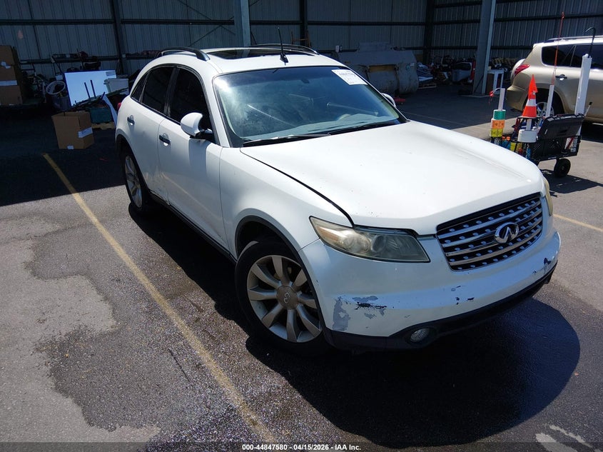 2003 Infiniti Fx35 VIN JNRAS08W23X000665 IAAI salvage auction — SIDE, Repossession Paperwork (South Carolina), sold $225 on 2026-07-08 (photo 1)