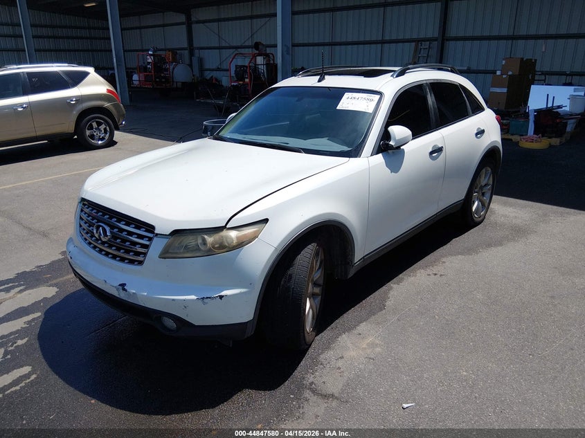 2003 Infiniti Fx35 VIN JNRAS08W23X000665 IAAI salvage auction — SIDE, Repossession Paperwork (South Carolina), sold $225 on 2026-07-08 (photo 2)