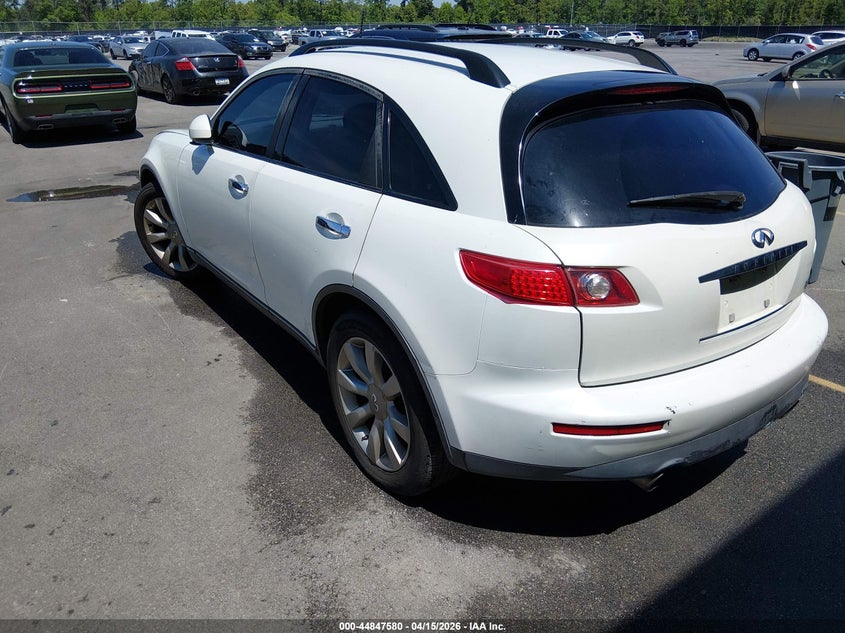 2003 Infiniti Fx35 VIN JNRAS08W23X000665 IAAI salvage auction — SIDE, Repossession Paperwork (South Carolina), sold $225 on 2026-07-08 (photo 3)