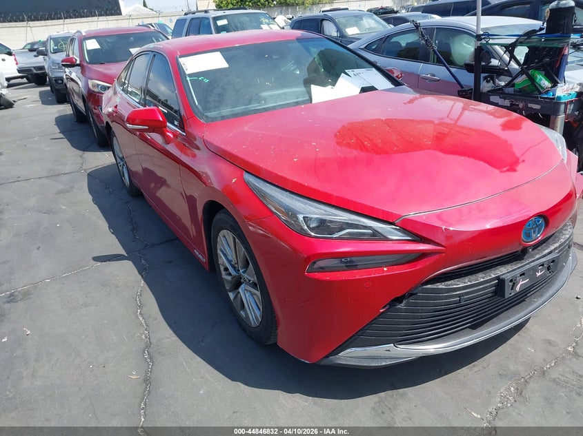 2021 Toyota Mirai VIN JTDAAAAA4MA001098 IAAI salvage auction — RIGHT REAR, Wait Title, sold $25 on 2026-07-22 (photo 1)