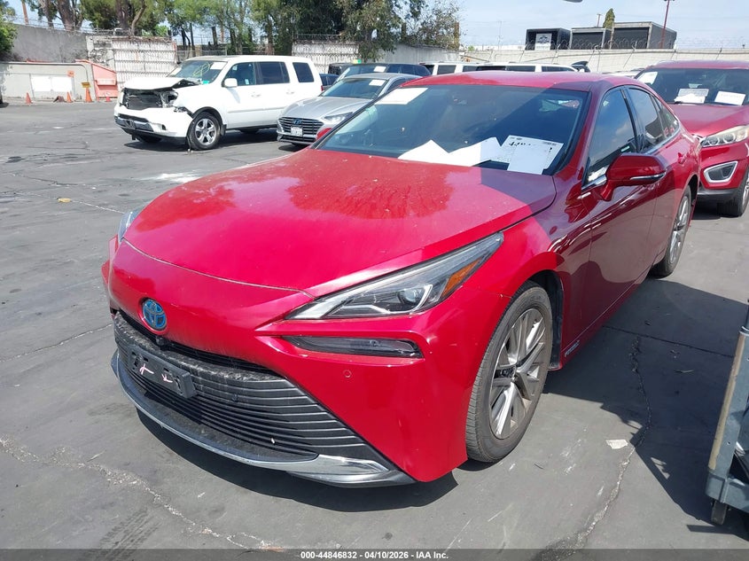 2021 Toyota Mirai VIN JTDAAAAA4MA001098 IAAI salvage auction — RIGHT REAR, Wait Title, sold $25 on 2026-07-22 (photo 2)
