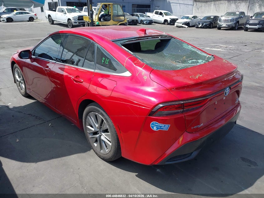 2021 Toyota Mirai VIN JTDAAAAA4MA001098 IAAI salvage auction — RIGHT REAR, Wait Title, sold $25 on 2026-07-22 (photo 3)
