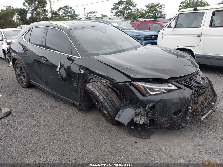 2022 Lexus Ux VIN JTHR3JBH6N2054050 IAAI salvage auction — FRONT & REAR, Wait Title, sold $2,250 on 2026-07-21 (photo 1)