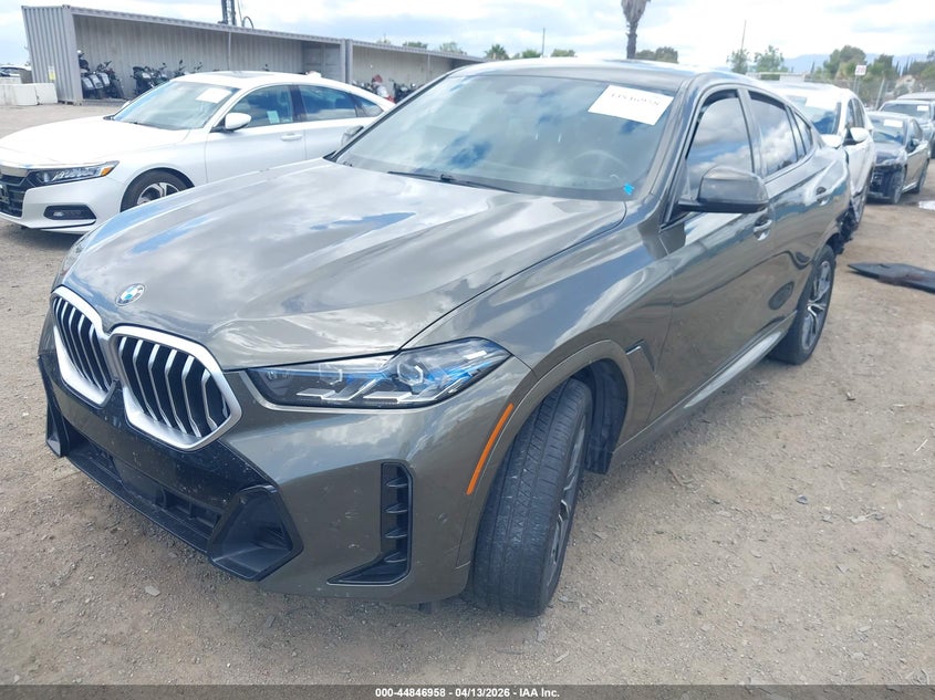 2024 BMW X6 VIN 5UX33EX06R9R43153 IAAI salvage auction — REAR END, Salvage Title, sold $27,900 on 2026-07-20 (photo 2)