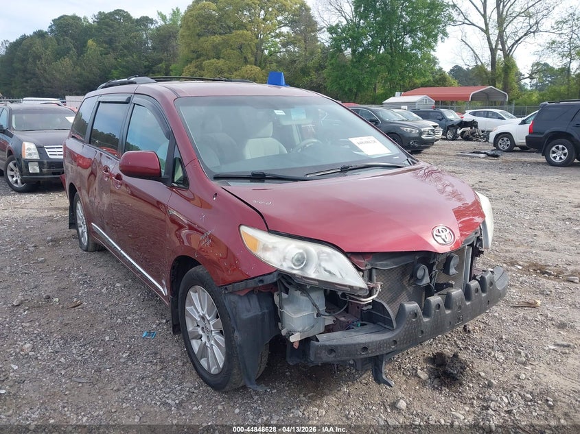 2013 Toyota Sienna VIN 5TDJK3DC3DS051189 IAAI salvage auction — FRONT END, Salvage (Georgia), sold $1,550 on 2026-07-10 (photo 1)