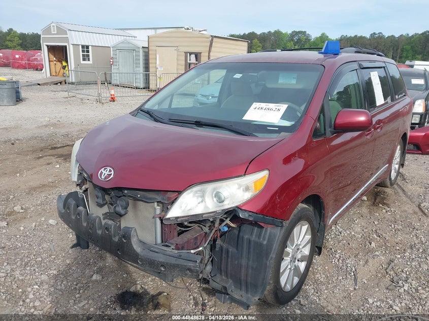 2013 Toyota Sienna VIN 5TDJK3DC3DS051189 IAAI salvage auction — FRONT END, Salvage (Georgia), sold $1,550 on 2026-07-10 (photo 2)