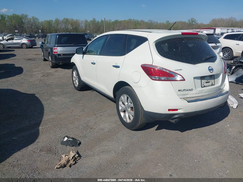 2011 Nissan Murano VIN JN8AZ1MW8BW163580 IAAI salvage auction — FRONT END, Salvage - Greater Than 75% (Maryland), sold $775 on 2026-07-06 (photo 3)