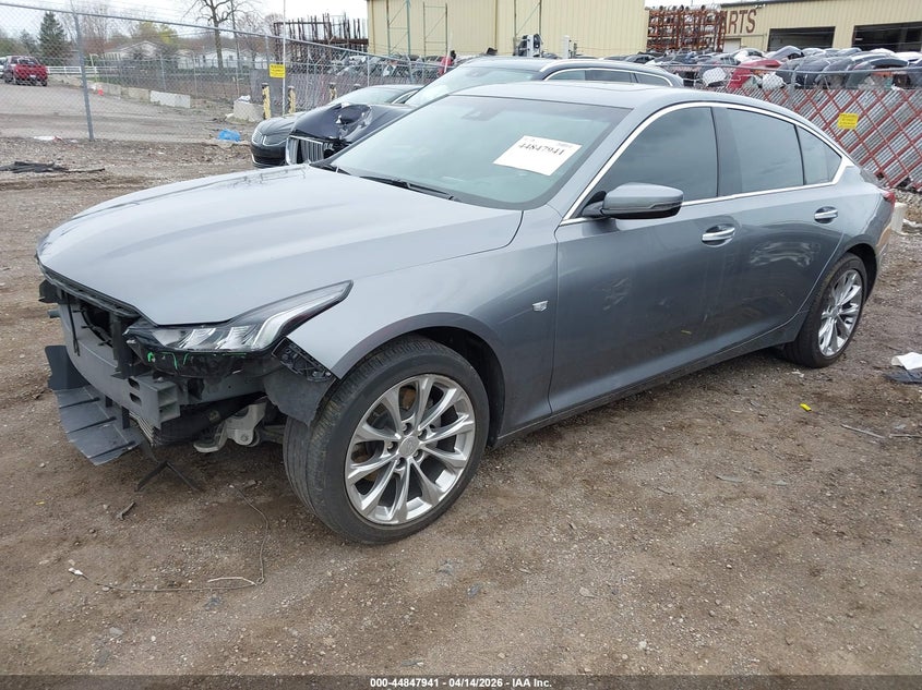 2020 Cadillac Ct5 VIN 1G6DT5RK4L0153305 IAAI salvage auction — FRONT END, Clear (Michigan), sold $9,100 on 2026-07-16 (photo 2)