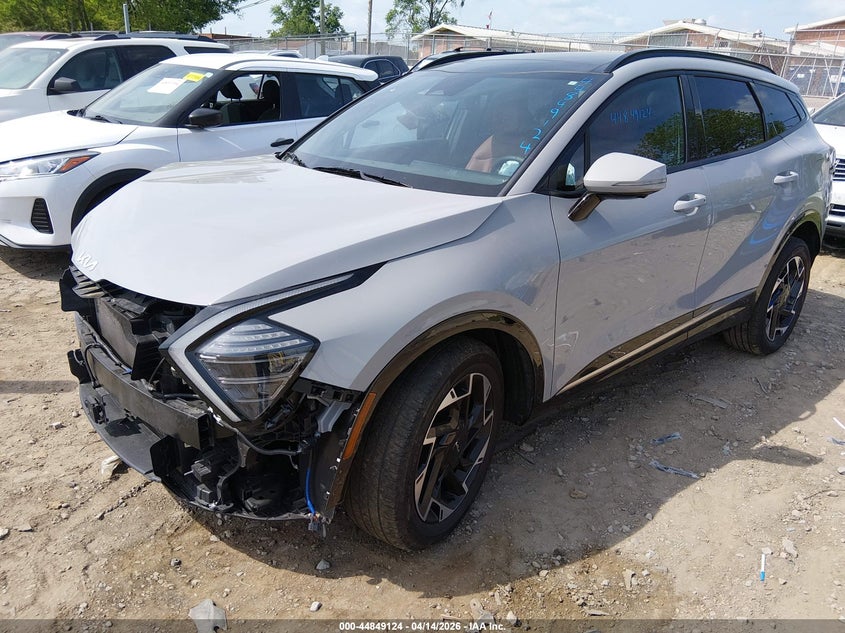 2025 Kia Sportage VIN 5XYK5CDF7SG263559 IAAI salvage auction — FRONT END, Salvage Title, sold $9,100 on 2026-07-09 (photo 2)