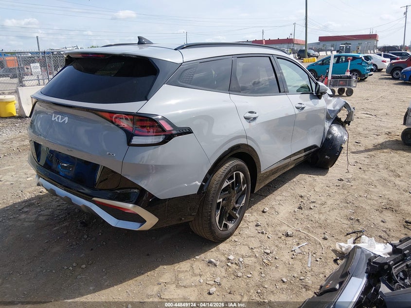 2025 Kia Sportage VIN 5XYK5CDF7SG263559 IAAI salvage auction — FRONT END, Salvage Title, sold $9,100 on 2026-07-09 (photo 4)