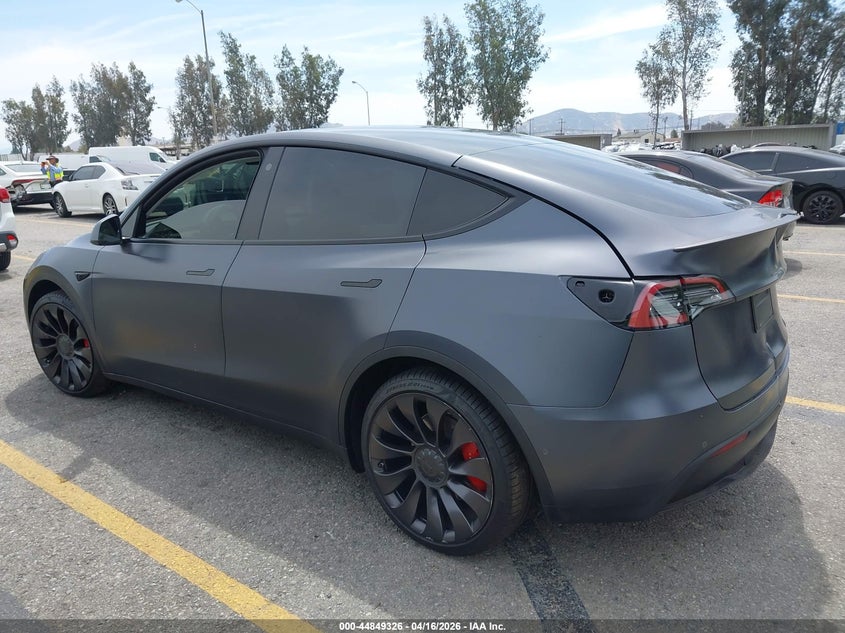 2022 Tesla Model y VIN 7SAYGDEF4NF397081 IAAI salvage auction — RIGHT REAR, Salvage Title, sold $9,300 on 2026-07-14 (photo 3)